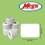 Etiqueta 60x30 / 6X3 Papel Térmico c/ 21mts caixa c/18 Unds