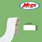 Etiqueta Térmica 50x25x21 com 2 carreiras caixa 12 unidades