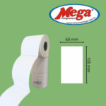 Etiqueta 60x105 / 6x10.5 Papel Térmico c/ 21mts caixa c/18 Unds