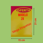 Cartaz de Oferta Modelo 28