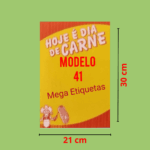 Cartaz de Oferta Modelo 41 Hoje é dia de Carne