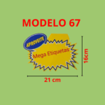 Cartaz de Oferta Modelo 67 Aproveite Splach