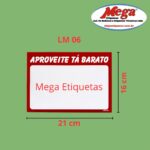 Cartaz De Oferta Aproveite Ta Barato LM 06