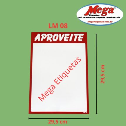 Cartaz De Oferta Aproveite LM 08