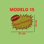 Cartaz de Oferta Modelo 15 Splach