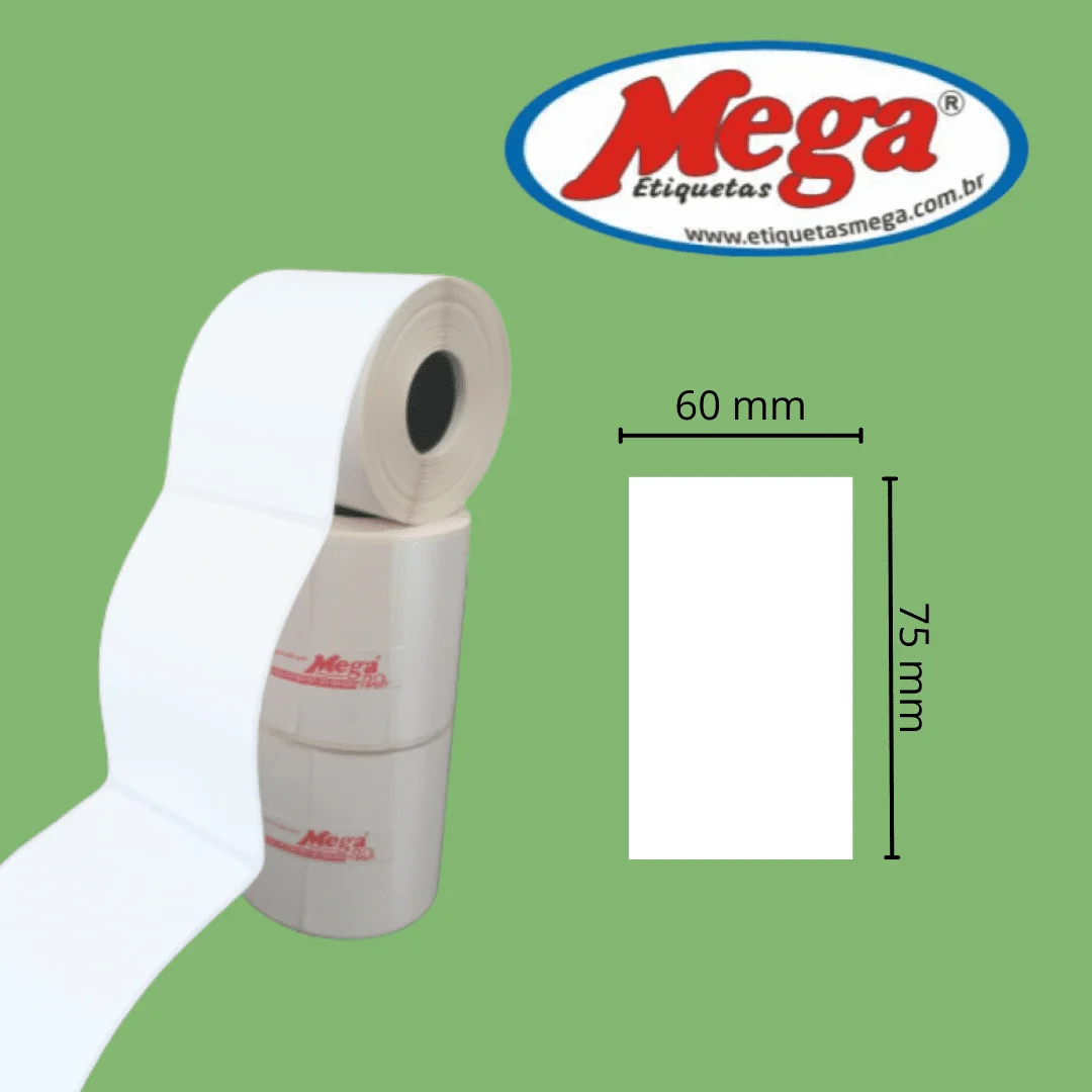 Etiqueta Térmica 60x75 caixa c/18 unidades - Imagem 1