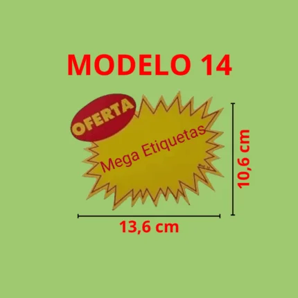 Cartaz de Oferta Modelo 14 Splach
