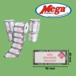 Lacre Segurança 90x40 Etiqueta Térmica